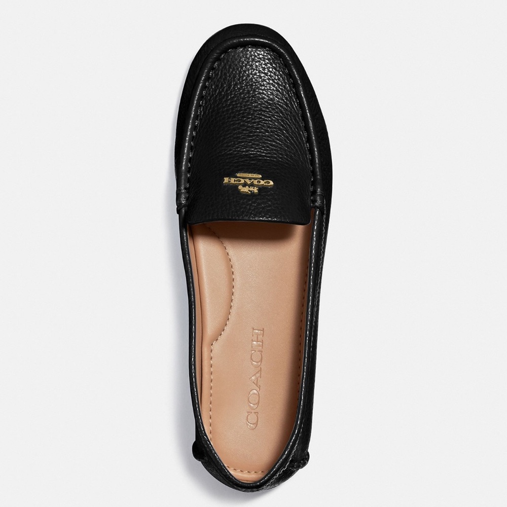 COACH MERLEY WOMENS DRIVER FLATS SHOES SIZE 7 COLOR BLACK - Picture 10 of 14